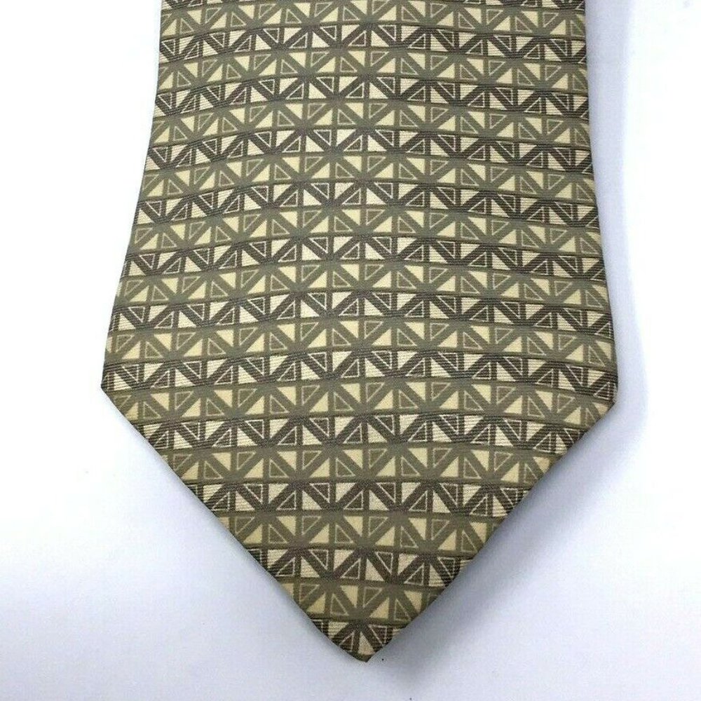 WILKE RODRIGUEZ Neck Tie 100% Silk GEOMETRIC PATTE